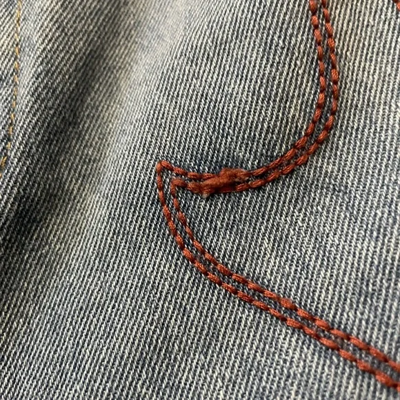 Le Lis Flame Embroidered Baggy Mom Jeans Sz S - Picture 10 of 11